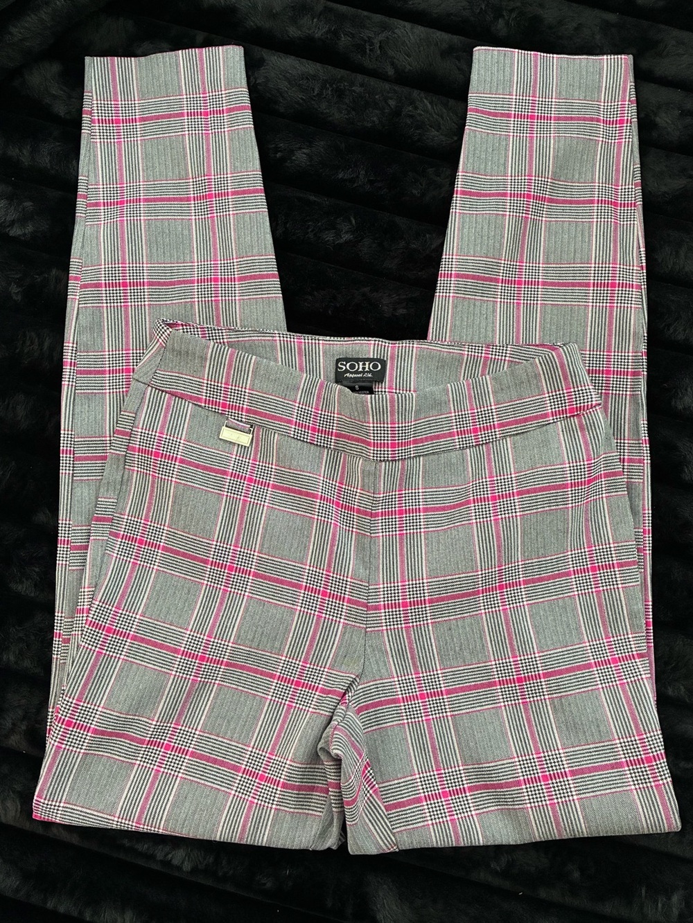 Women’s Gray/Pink Stretch Pants/Leggings Size Small